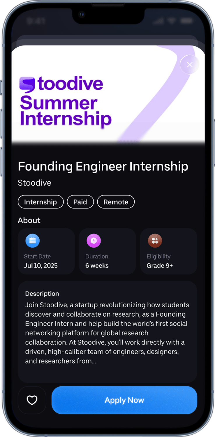 FutureFind Stoodive Internship Screen